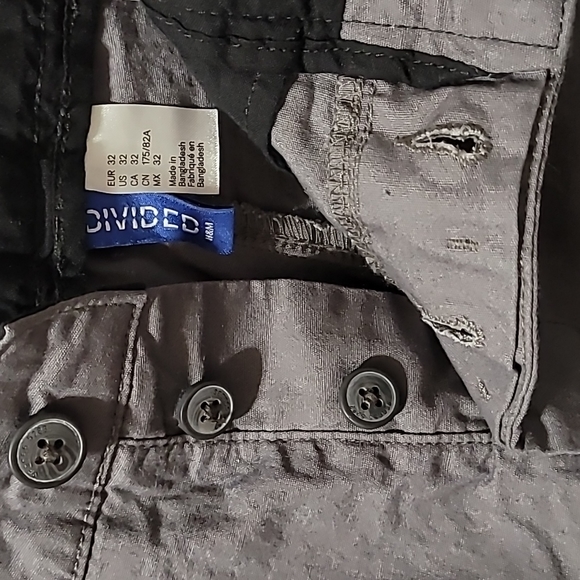 H&M NWOT Divided Men's sz32 gray shorts - Picture 4 of 5